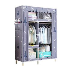 JFFFFWI Armadio assemblato Semplice Armadio in Legno massello 105 * 45 * 170cm (Colore: C)