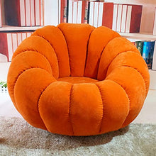 Amadon Lazy Tatami Divano Pigro Singolo Piccolo Panno di Zucca, Casual Pigro Tatami Semplice Sedia da Computer Balcone Poltrona,Arancia