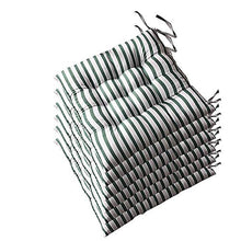 AGDLLYD Set di 6 Cuscini di Seduta Cuscino Sedia Cuscino rialzato per Sedia o Cuscino per sedili Cuscino per seggiolone Antiscivolo Cuscino per sedie 40x40x5cm. (Verde)
