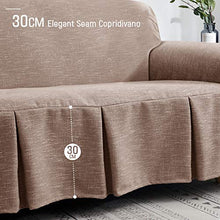 TAOCOCO Telo copridivano 195 * 210 cm Foulard copridivano Elegant Seam copridivani Marrone
