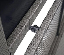 Mendler Baule Contenitore da Esterno HWC-D88 polyrattan ~ Basic 170l Grigio