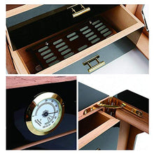 LiféUP Mobiletto per sigari, Foderato in Legno con 4 cassetti decenti, Set di scatole per sigari, Mobile in Legno di Cedro