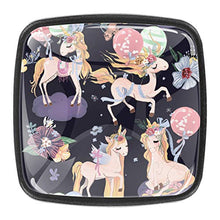 Cute unicorns pattern Pomelli per Porta Set di 4 Pomelli per Mobili Manopole per Cassetti Cucina Armadio Vetro