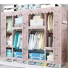 JFFFFWI Armadio assemblato Semplice Armadio in Legno massello 210 * 45 * 170cm (Colore: A)