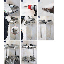 DXMRWJ Porta Asciugamani Mensole angolari Portaoggetti per Doccia Mensole per Bagno Mensole portaoggetti a Parete per WC Cucina Facile da installare