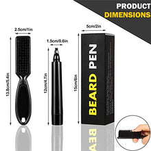 OUHUI 2 PCS Kit Penna per riempimento Barba per Uomo, Kit Penna per riempimento Barba Salon Strumento per Sopracciglia per Incisione di Capelli per Tutti i Tipi di Pelle