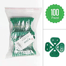 100 pezzi CLIPS BOTTONI GANCI PER FISSAGGIO RETE TELO OMBREGGIANTE, XONE