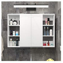haozai Mobile A Specchio per Bagno Armadietto Arredo con Specchio A Parete con 2 Ante, Bianco, 80cmx14cmx70cm,armadietto Bagno da Parete,mobili Bagno,Specchio Bagno con Mobiletto 23