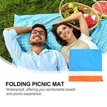 ABOOFAN - Coperta da spiaggia, extra large, 210 x 200 cm, impermeabile e antisabbia, per viaggi, campeggio, escursionismo