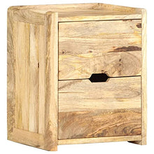 vidaXL Comodino 40x35x50 cm in Legno Massello di Mango