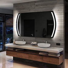 FORAM Personalizza Controluce LED Specchio - su Misura - con Interruttore e Accessori Caldo - Freddo Bianco L67