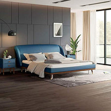 lqgpsx Comodino in Stile Nordico,Comodino Blu con Doppio cassetto,Armadio Piccolo,Comodino,Tavolo