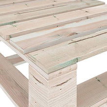 vidaXL Divano da Giardino su Pallet a 3 Posti in Legno di Pino