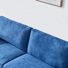 Divano L Forma a 3 posti Divano Moderno Tessuto con ottomano RongGu (Color : Color2)
