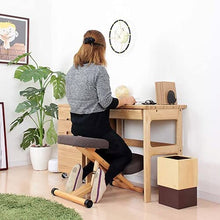 RRTYA Sedia ergonomica in ginocchio regolabile in altezza con schienale (Cotone e Linen1)