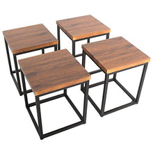 MOD. Assisi Set Tavolo Bar e 4 Sgabelli Marrone Sedie Mobili Relax