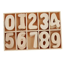 120/180 Pezzi 0 ~ 9 Numeri di Legno Naturale Gioco per Apprendimento Dell'aritmetica di Ragazze - 180 pezzi