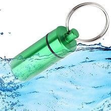 BanGSUN Mini contenitore di pillola in alluminio per pillole, 9 pezzi