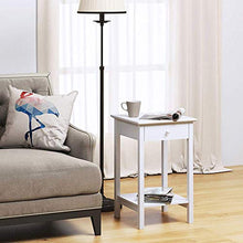 DGHJK Mobili per la casa, Comodino con ripiano, Comodino, Contenitore, Legno, Bianco