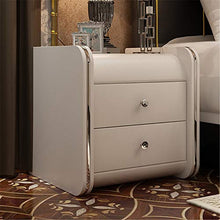 Comodino Bed Side Comodino Bianco Comodino End Tabelle impostato for matrimoniale con piccolo armadi bianchi Arredamento moderno ( Colore : Pearlescent White , Dimensione : 42*46.5*48cm )