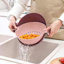 Omenluck, lavabo a doppio strato, per cucina, verdure, frutta, lavabo, plastica