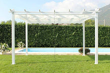 Milani Home s.r.l.s. Gazebo di Design 3 X 4 in Alluminio Super Robusto con Telo Bianco per Esterno E Giardino