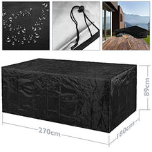 PrimeMatik - Copertura Antipolvere Impermeabile per Giardino Esterno 270x89x180cm