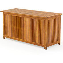 Deuba Cassapanca da Giardino 117x50x59cm Legno Acacia Baule Contenitore Esterno multibox portacuscini Fodera Interna