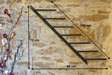 DanDiBo Scaffale per Vini Porta-Bottiglie Diagon 100 cm in Metallo Scaffale Porta-Bottiglie Bar (Versione Destra)