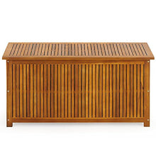 Deuba Cassapanca da Giardino 117x50x59cm Legno Acacia Baule Contenitore Esterno multibox portacuscini Fodera Interna