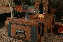 Cassapanca in legno di pino, stile antico e rustico, ideale per cottage vintage