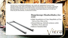 Haceka 415465 - Portasciugamani a doppio braccio fisso