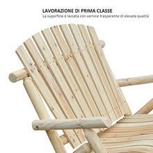miozzi Panchina Dondolo da Giardino 2 Posti in Legno 96x112.5x100 cm