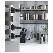 Ikea Vurm - Portabottiglie da parete in acciaio inox, 2 pezzi