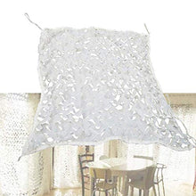 AWCPP Camo Netting Shading Net Camouflage Net Net | Decorazione Di Reticolato Ombra, Pieghevole Facile da Traspirante | per Camping Photography Jungle, Bianco,6 * 6M.