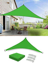 SH 3 x 3 x 3 m verde parasole vela triangolo UV blocco tenda parasole parasole parasole esterno patio tessuto riparo tenda schermo
