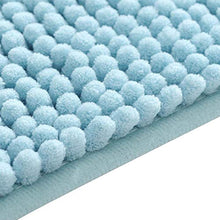 Tappeto Tappetino da bagno Set da bagno in due pezzi rettangolare a forma di U Indossabile per il bagno(Blue-green)