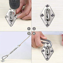 Kindax Kit Montaggio per Vela Parasole da 40 pezzi, Ganci per Tende Sole in Acciaio Inossidabile, Kit Completo per Installazione Le Vele a Quadrate o Triangolari