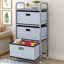 WJQ Cassettiera Verticale Storage Tower 3 cassetti cassettiera, Versatile, Dimensioni perfette, Design Leggero, Ideale per armadi, camere da Letto