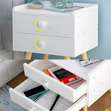 ZhuFengshop Comodino in Legno con Cassettiera Comodino Comodino Armadio Comodino Armadietto Armadietto Comodino Side Table (Color : White)