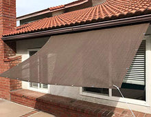 Rete ombreggiante Panno per Schermo Crittografato per Parabrezza della Piattaforma del Balcone, Grado Commerciale Tarp in Rete con Occhielli, 80% Sunblock, Marrone (Size : 1.8×4m)