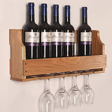 Elegante Scaffale per Vino Portabottiglie in Legno Portabottiglie da Parete a Parete, HJJ