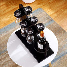 MCBODOG Supporto in Legno per Bicchieri da Vino, per Bicchieri da Vino, per Bottiglie di Vino