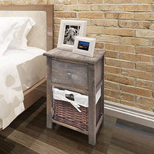 vidaXL 2x Comodini Chic Stile Rustico in Legno di Paulownia Marrone Mobiletto