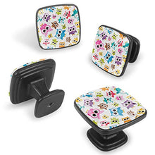 gufo Pomelli per Porta Set di 4 Pomelli per Mobili Manopole per Cassetti Cucina Armadio Vetro