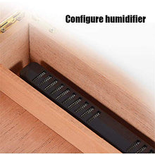 TGhosts Cigar Humidor, Cigar Humidor con Alta precisione Frontale Digitale igrometro umidificatore, Foderato Fatta da Cedro Spagnolo Legno
