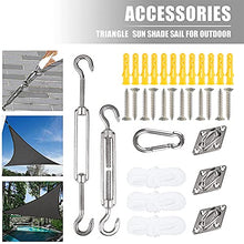 Hands DIY Tenda a Vela Triangolare 3x3x3m, Vela Ombreggiante Triangolare Esterno, Protezione Raggi UV, Tende a Vela Solare per Terrazzo Giardino Balcone