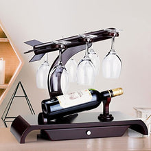 Lxlxq Creativo Piccolo Rocket Styling Wine Display Wine Rack Ornamenti Vino Hanging Cup Holder Bottle