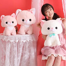 YiXing - Peluche a forma di gatto con gattino, 1 pezzo, colore: nero, altezza: 30 cm