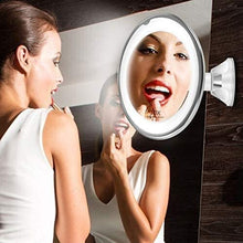 Specchio per vanità per Trucco 10x con Forti specchi da ingrandimento Portatile a Parete a Ventosa per Doccia da Bagno